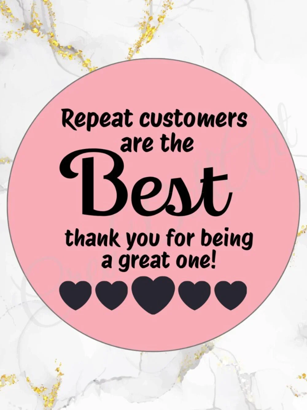 100 Thank you Stickers Thermal Stickers 2 inch